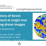 Ljungberglab seminars: Forest management plan by Drone | Tree species from multi-spectral laser.